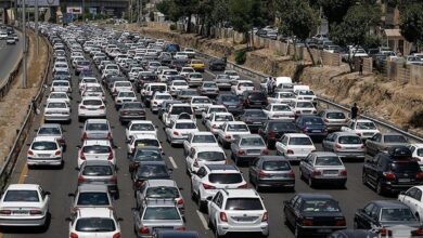 ترافیک جاده های شمال به تهران
