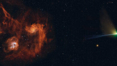 تصویر ناسا از ستاره شعله ور