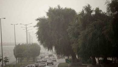 هوای تهران امروز با ورزش باد و خیزش گرد و خاک همراه است