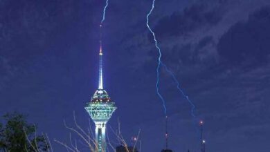 احتمال وقوع باد شدید و رعدو برق در تهران