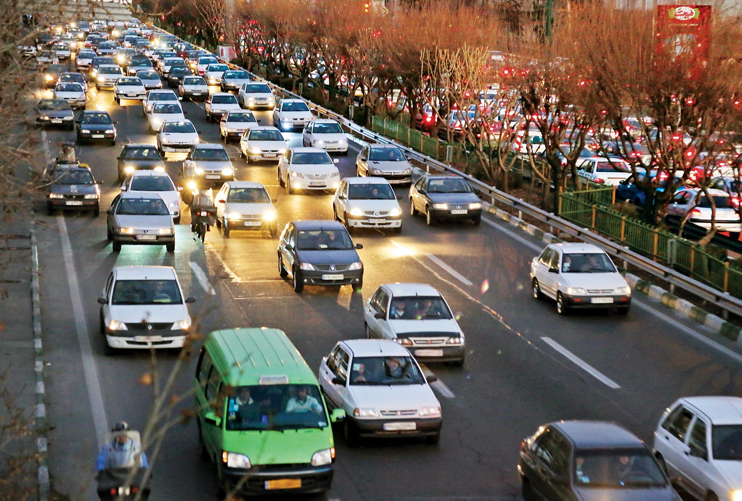 ترافیک سنگین در ورودی های شرقی تهران