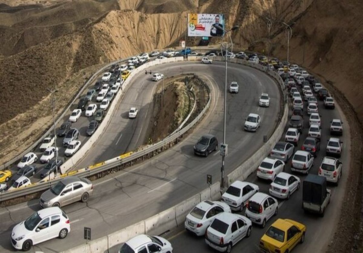 وضعیت ترافیکی جاده چالوس