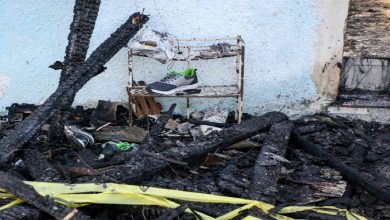 تحویل پیکر جان باختگان حادثه آتش سوزی لنگرود به خانواده هایشان
