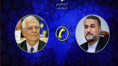 گفتگوی تلفنی وزیر امور خارجه و بورل درباره غزه
