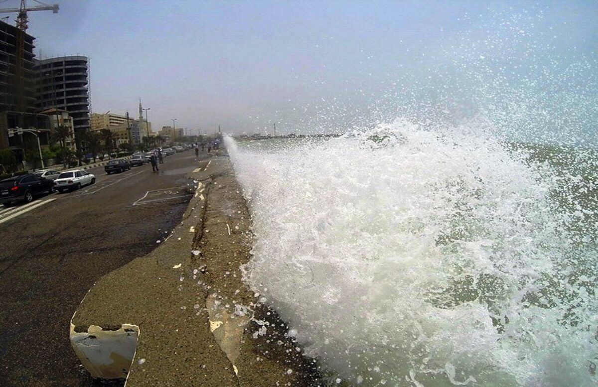 هشدار سطح زرد هواشناسی برای سواحل خلیج فارس