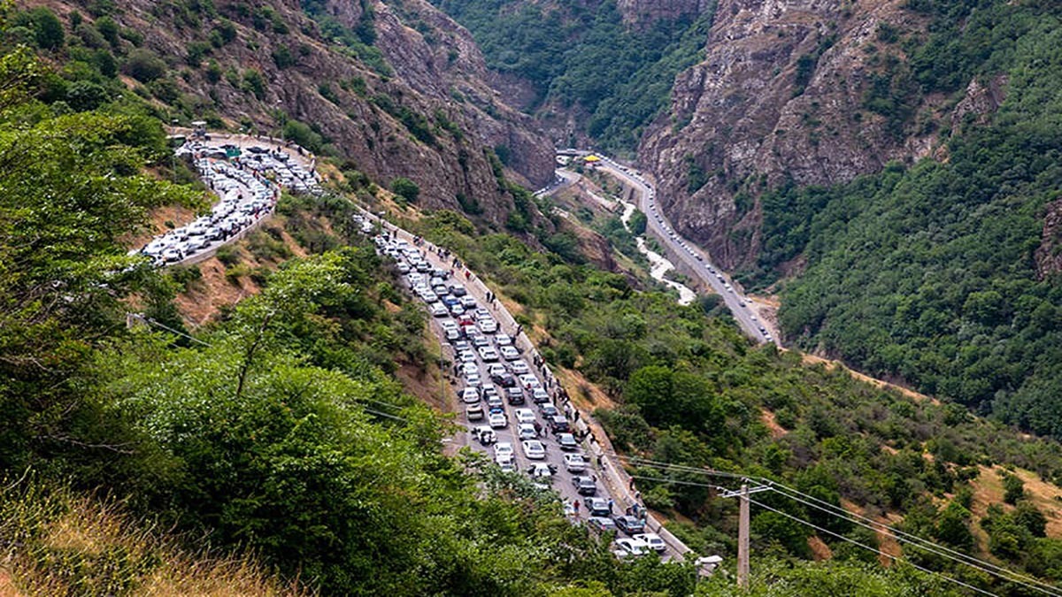 جاده چالوس یکطرفه می شود