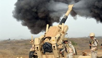حمله توپخانه ای عربستان به یمن