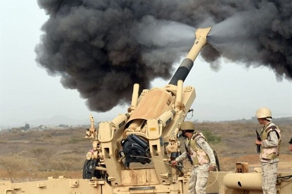 حمله توپخانه ای عربستان به یمن