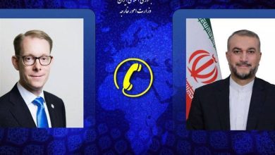 رایزنی وزیر امور خارجه ایران و سوئد