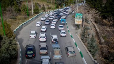 ترافیک در این مسیر آزادراه تهران شمال سنگین شد