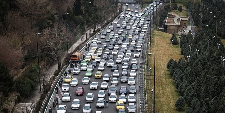 ترافیک سنگین در آزاد راه تهران شمال