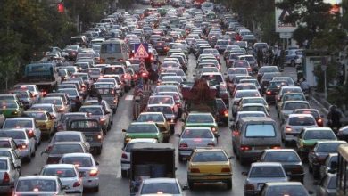 ترافیک سنگین در تهران