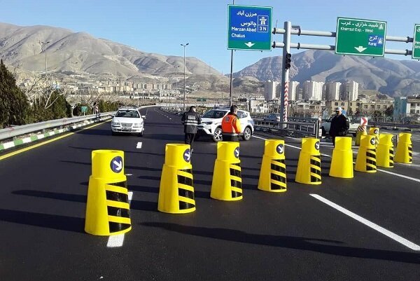 ممنوعیت تردد کلیه وسایل نقلیه در جاده چالوس