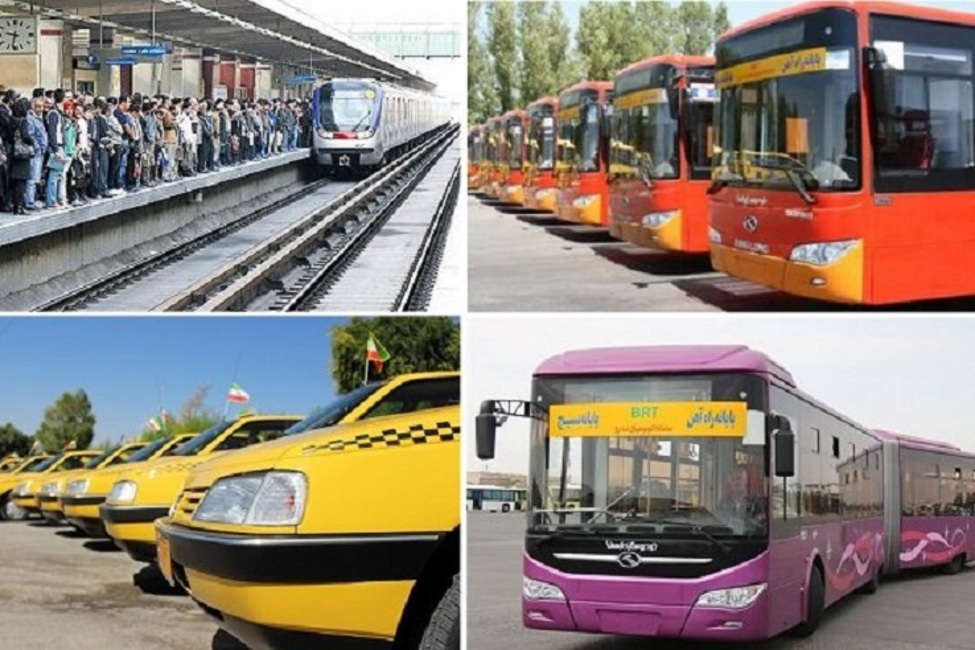 افزایش نرخ کرایه مترو، اتوبوس و تاکسی در سال جدید