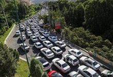 ترافیک سنگین در محور چالوس و آزادراه تهران شمال