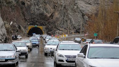 جاده چالوس و فیروزکوه بارانی و پر ترافیک شد+جزئیات