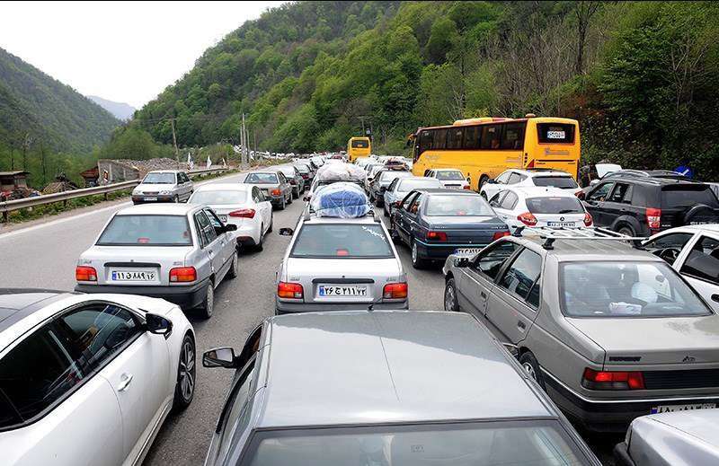 امروز (۷ مرداد)؛ ترافیک سنگین در جاده چالوس و هراز