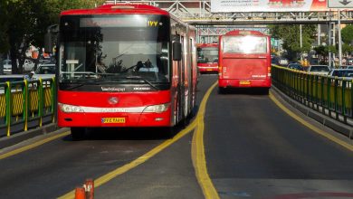 مسیر اتوبوس‌های خیابان ولیعصر