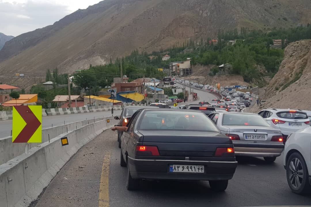 ترافیک در این مسیر از جاده هراز سنگین شد+جزئیات