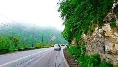 تردد عادی جاده چالوس