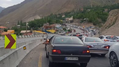 جاده هراز در این مسیرها قفل شد+جزئیات