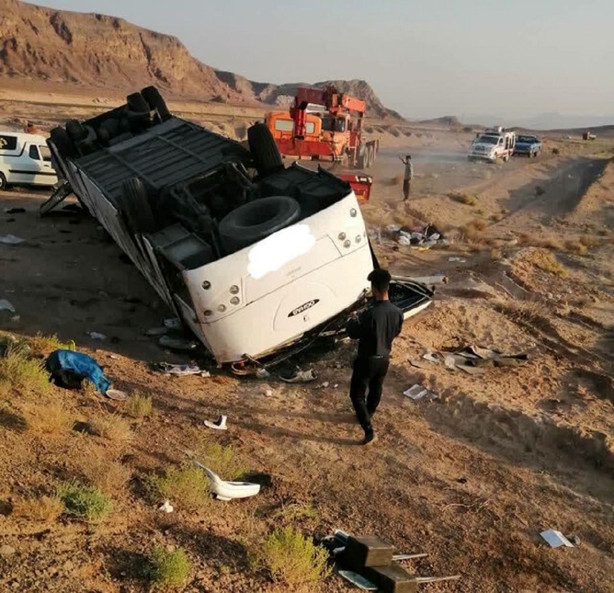 حادثه مرگبار اتوبوس زائران بوشهری