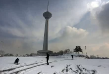 تهران در سرمای شدید