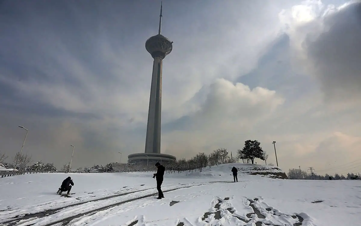 تهران در سرمای شدید