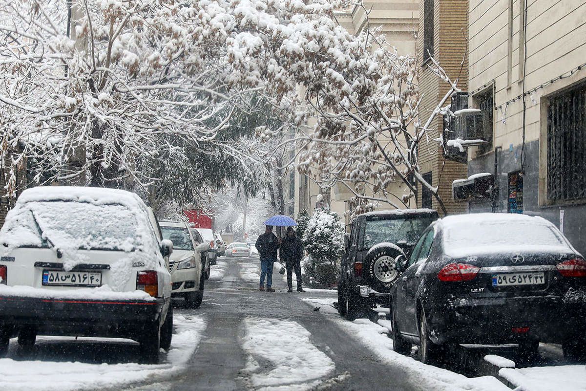 بارش برف در تهران