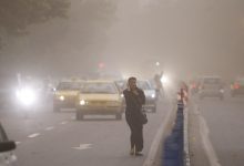 باد شدید و گردوخاک تهران