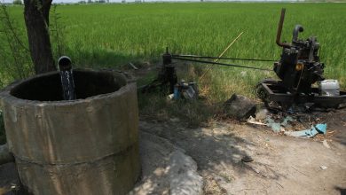 برداشت آب چاه کشاورزی