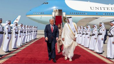 دیدار امیر قطر ترامپ