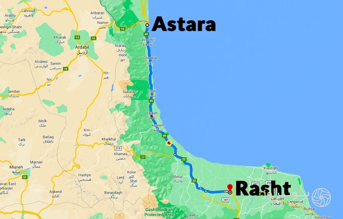 سوت قطار رشت–آستارا به گوش میرسد
