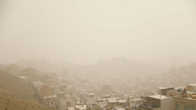 گرد و غبار شدید