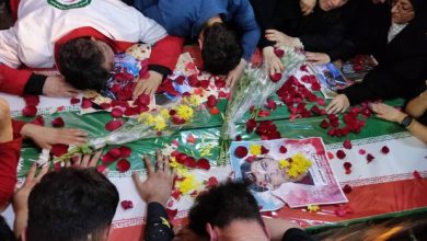 تشییع پیکر شهدای هلال احمر در تهران