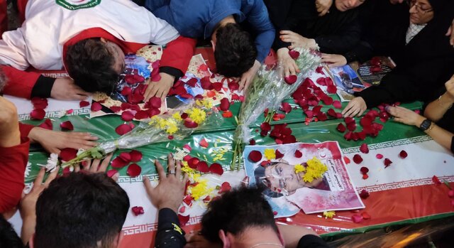 تشییع پیکر شهدای هلال احمر در تهران