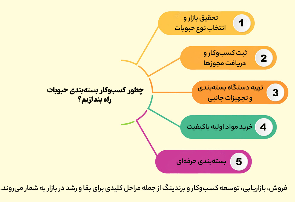 راه اندازی کسب و کار بسته بندی حبوبات