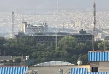 ساختمان شیشه‌ای جام‌جم دوباره آتش گرفت