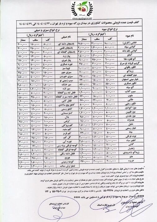 میوه عمده