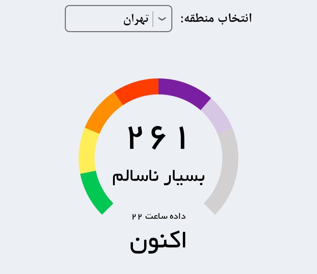 هوای تهران
