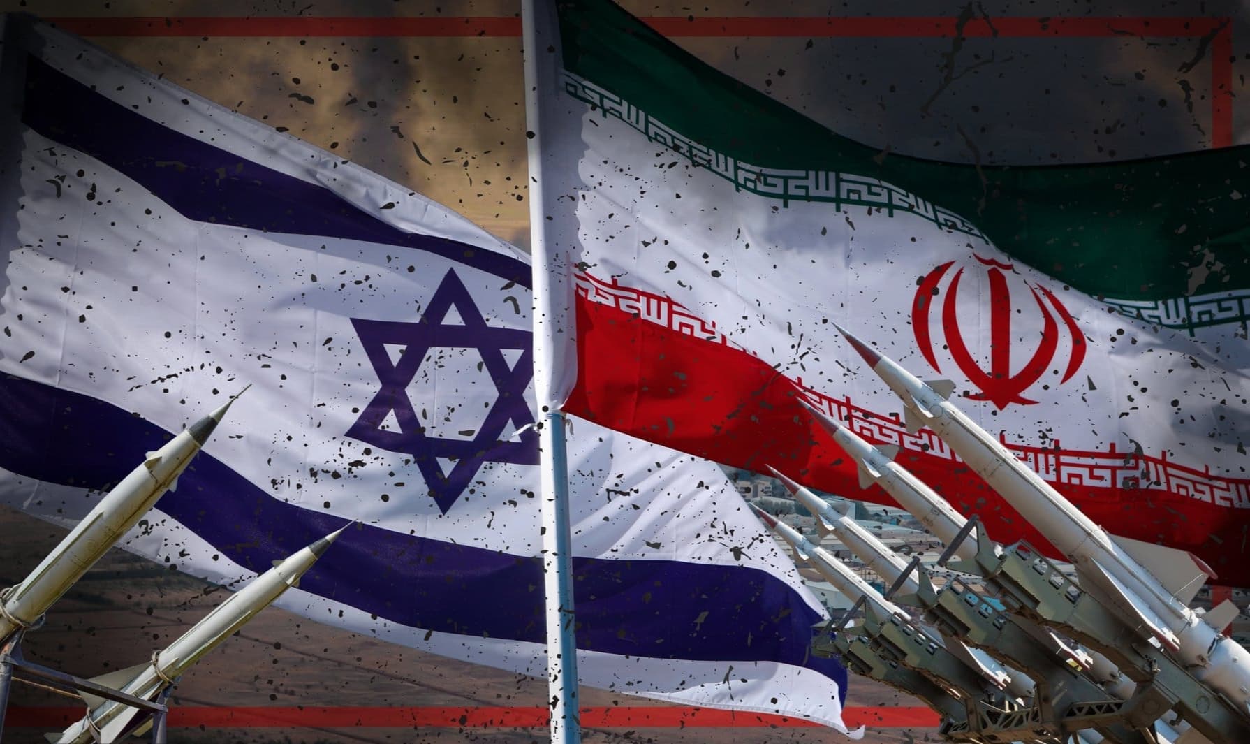 A lone flag waving against a clear sky