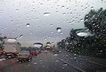ترافیک جاده بارانی