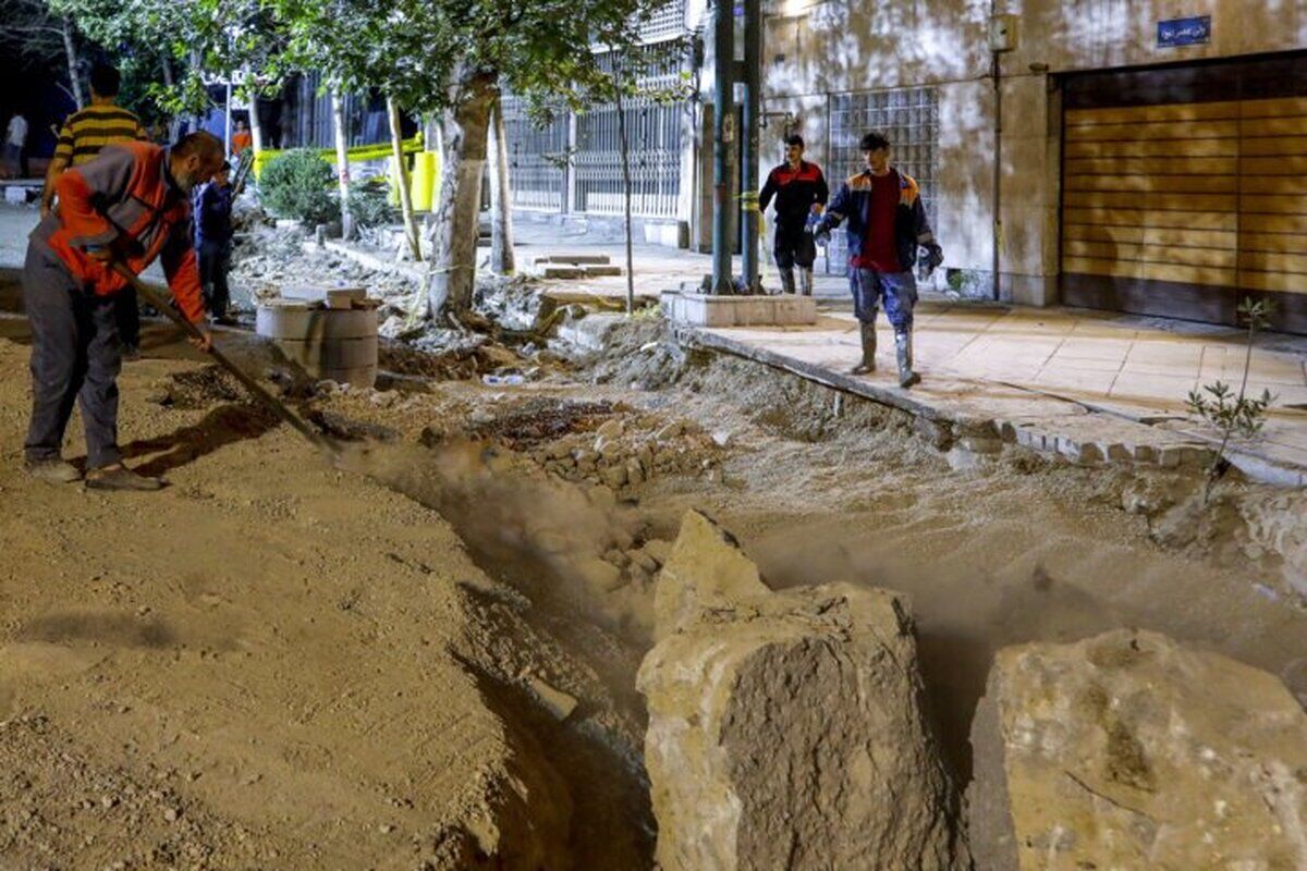 فرونشست در دو سال