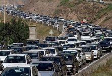 ترافیک سنگین در محور چالوس و آزادراه تهران–شمال