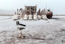 توفان نمک دریاچه ارومیه