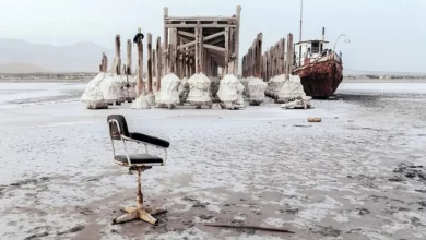 توفان نمک دریاچه ارومیه
