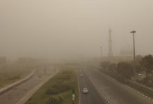 وزش باد شدید و گرد و خاک