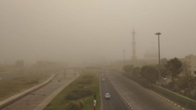 وزش باد شدید و گرد و خاک