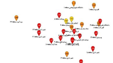 آلودگی در پایتخت: اکثر نقاط تهران وارد محدوده قرمز شدند