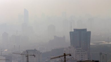 کیفیت هوای تهران در سطح ناسالم برای گروه‌های حساس؛ وضعیت قرمز در ۲۴ ایستگاه